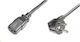 PremiumCord IEC C13 / Schuko - IEC 320 / IEC C13 / Schuko Кабел 5м Черен