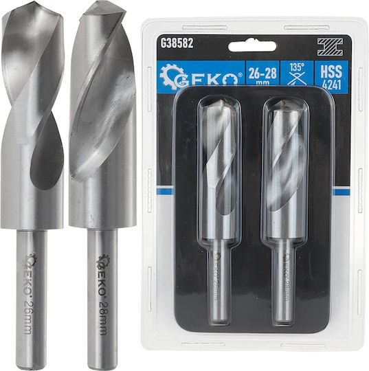 Set Burghie Metal HSS 28 mm 2 Bucăți Geko G38582