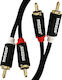 Mozos Kabel RCA-Stecker - RCA-Stecker 1m MCABLE-2R2R