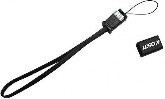 Logo Collection USB 2.0 Cable USB-A male - mini USB-A male Μαύρο 0.3m