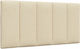 vidaXL Fabric Bed Headboard Cushion Beige 100x45cm