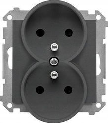 Kontakt-Simon Power Socket Gray 1pcs