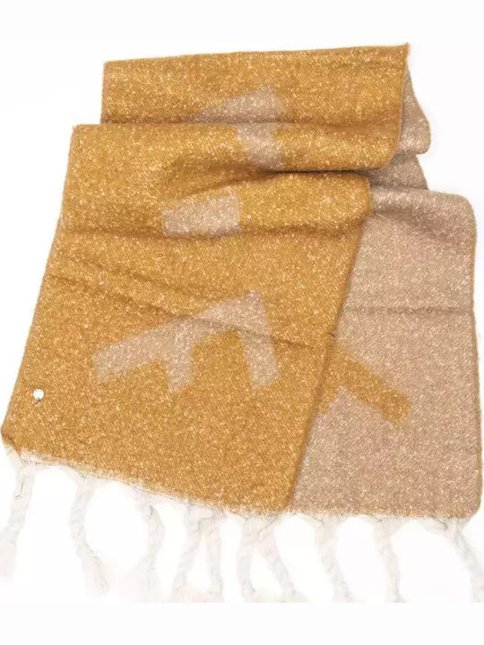 Fragola Frauen Wollschal Camel