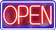 Neon Open Sign Café Bar Shop Usb Switch + Hangers