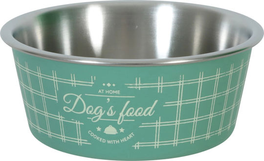 Zolux Katzenfutter Metallisch Schalen Futter für Hund & Katze 400ml in Grün Farbe