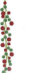 Zaros Christmas Fabric Garland Red Ax789