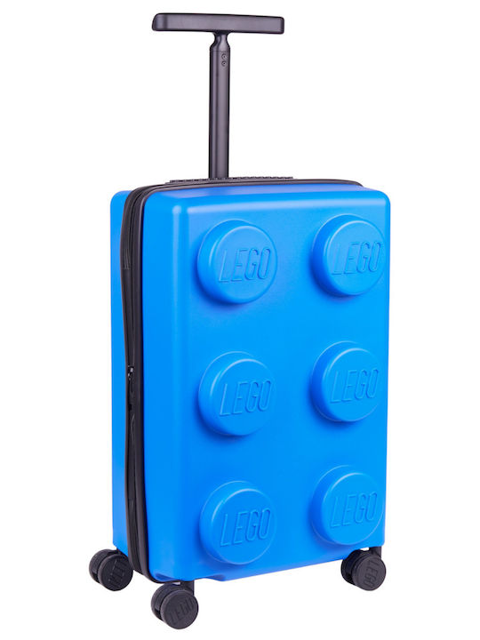 LEGO Brick Kids Cabin Hard Blue Suitcase with 4...