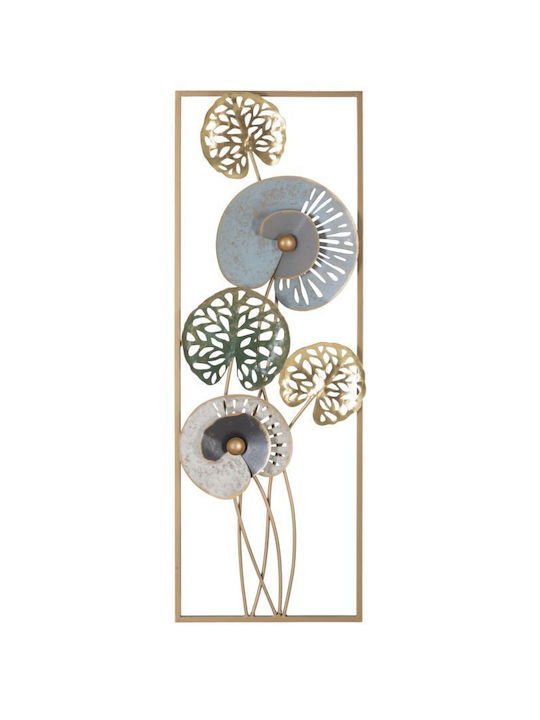 Mauro F Multicolour Wall Decor Made of Metal 31.2x5.5x90cm