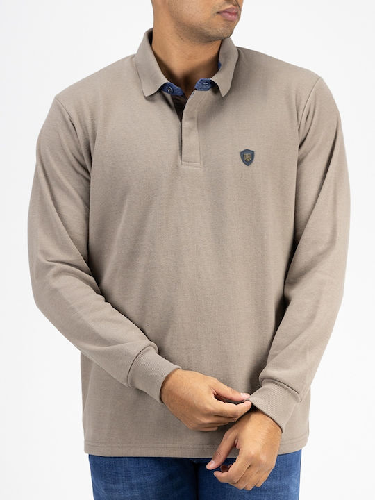 Everbest Polo Long Sleeve Blouse fango