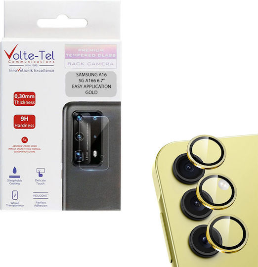 Volte-Tel Glass Cover Προστασία Κάμερας Tempered Glass Χρυσό για το SAMSUNG A16 5G Α166