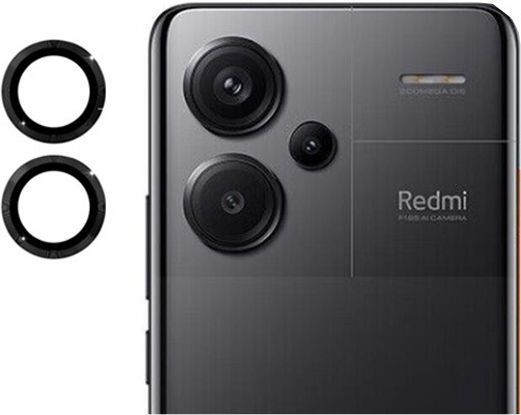 Προστασία Προστασία Κάμερας Tempered Glass Μαύρο για το Redmi Note 13 Pro Plus