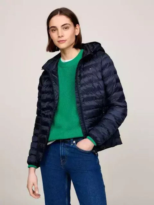 Tommy Hilfiger Κοντό Γυναικείο Puffer Μπουφάν γ...