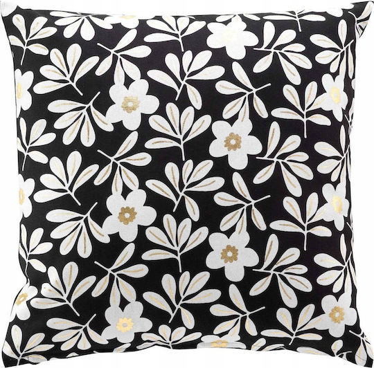 Douceur d'Intérieur Zierkissen Wilma Schwarz 45x45cm