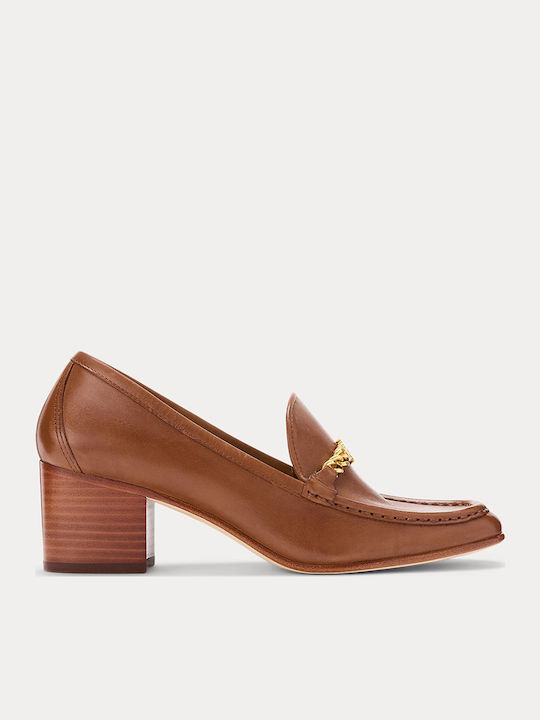 Leder Pumps Braun