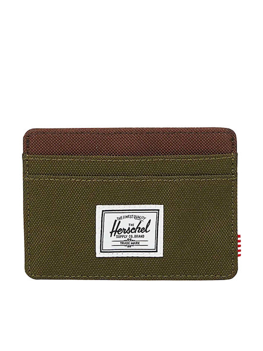 Herschel Charlie Мъжки Портфейл За Карти Зелен