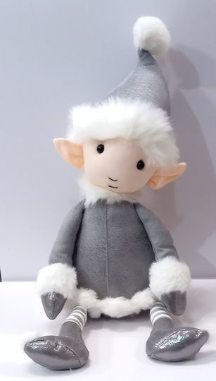 Natural Home Christmas Figure Elf Gray Height 37cm