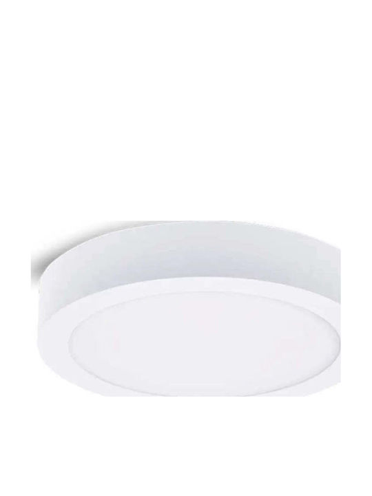 Vito Στρογγυλό LED Panel 18W με Ψυχρό Λευκό Φως 6000K 21.7εκ.