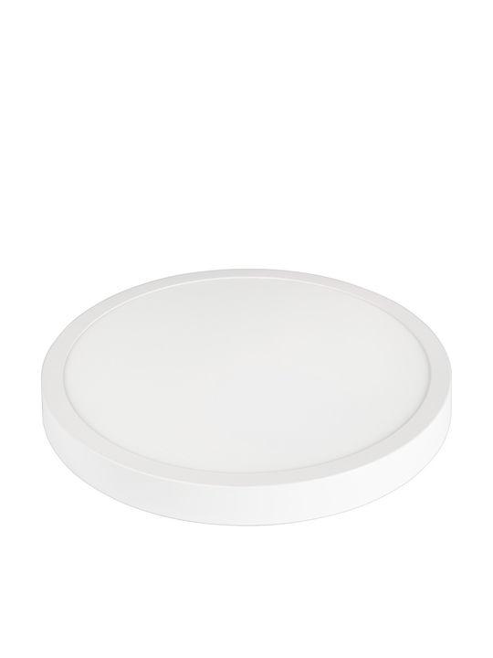 Metanor Στρογγυλό LED Panel 24W με Ψυχρό Λευκό Φως 6000K 30εκ.
