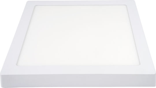 Metanor Square LED Panel 24W with Natural White Light 4500K 30x30cm