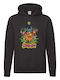 Fruit of the Loom Scooby Doo No2 Original Φούτερ με Κουκούλα Μαύρο