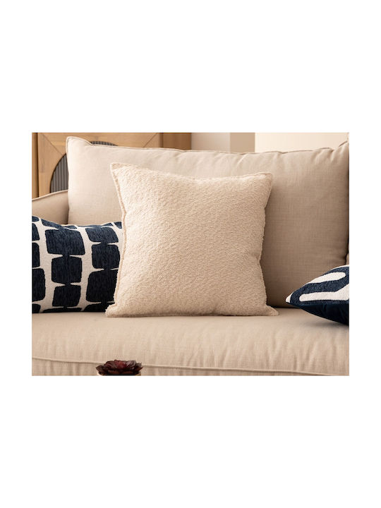 Atmosphera Sofa Cushion Saona Velvet Ivory 204403a 45x45cm