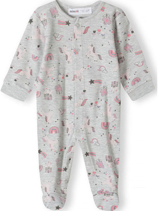 Minoti Babystrampler Langärmliges Gray
