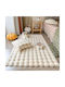 SpitiBazaar Modern Bedroom Rugs Set Ecru SD-A-64 3pcs