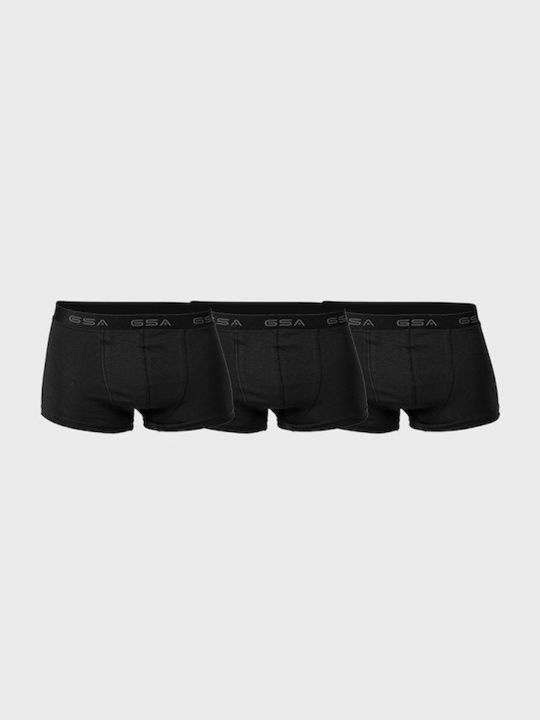 GSA Men's Boxers Black 3Pack