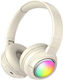 MSL-915 Ασύρματα Bluetooth On Ear Ακουστικά Μπεζ