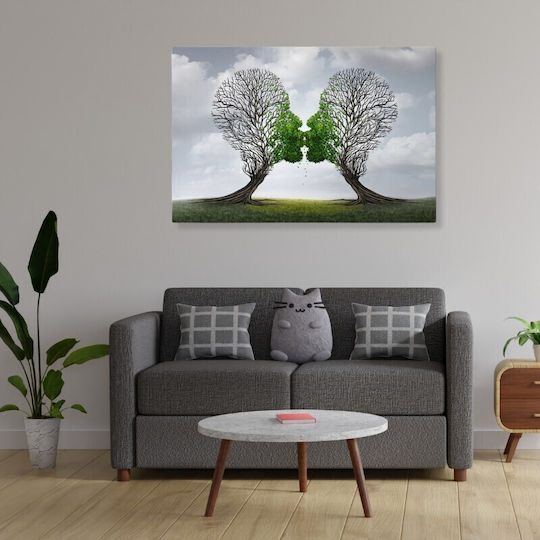 Megapap Trees Growing With Love Gemälde auf Leinwand 100x70cm