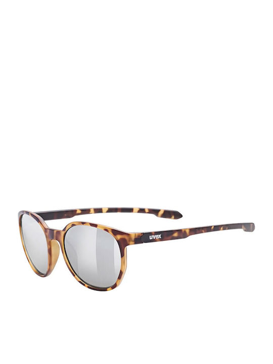 Uvex Unisex Sunglasses with Brown Tartaruga Plastic Frame and Gray Lens S5330806616