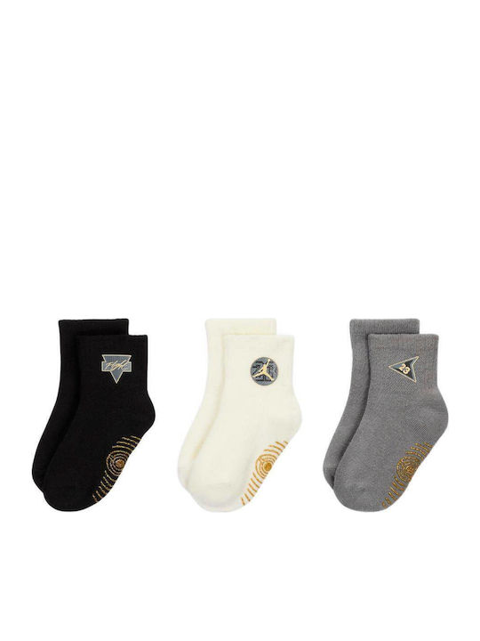 Jordan Non-slip Kids' Ankle Socks Black 3 Pairs