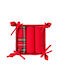 Amo La Casa Tea Towel from 100% Cotton in Red Color 40x60cm 4pcs