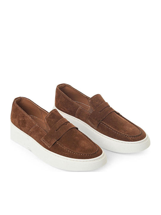 Suede Ανδρικά Loafers σε Ταμπά Χρώμα