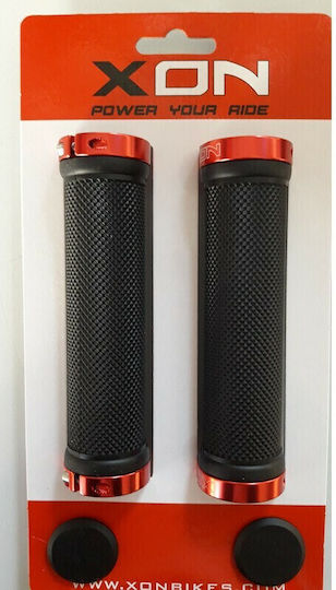 Xon XBG-03 Fahrradlenkergriffe σε Black/Red Χρώμα