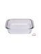 ForHome Τετράγωνο Πυρίμαχο Σκεύος Γυάλινο 21.3x18.8x5cm