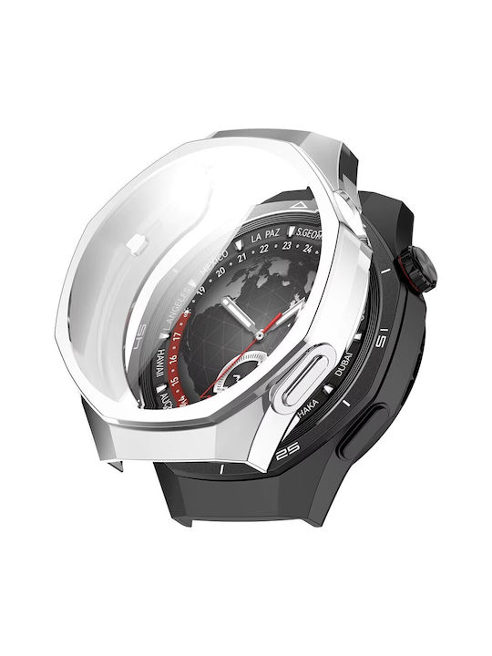 Best Accessories 2 In 1 Protective Case Silver Huawei Watch Gt5 Pro 46mm