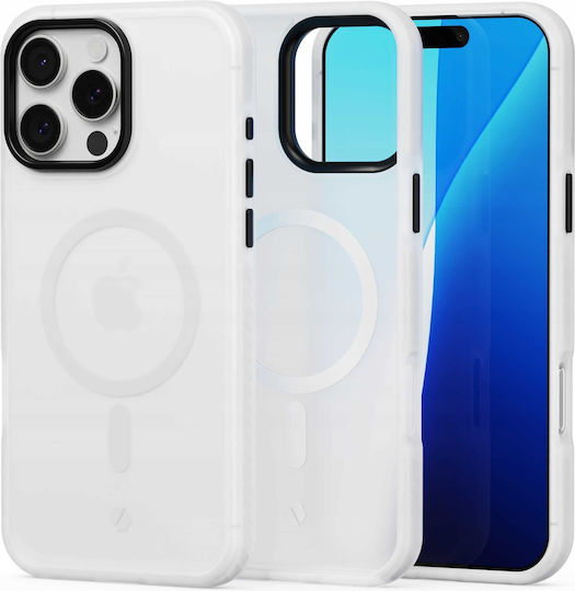Spacecase Hybrid Fusion Mag Задна корица Пластмаса Бял (iPhone 16 Pro Max)