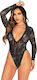 Leg Avenue Sexy Bodysuit Schwarz