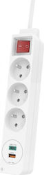 HAMA Power Strip 3 Sockets HAMA Power Strip 3 Sockets