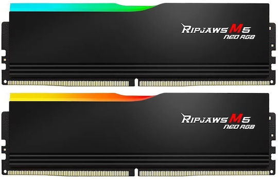 メモリー G.SKILL Ripjaws M5 neo 32GB DDR5-6000 G.Skill Ripjaws M5 Neo 32GB DDR5 RAM cu 2 module (2x16GB) și