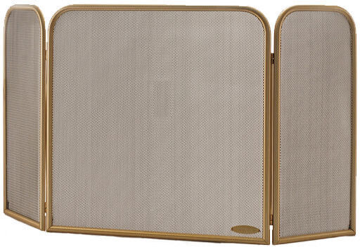 Convex Μεταλλικό Προστατευτικό Τζακιού 53x23x52cm Χρυσό