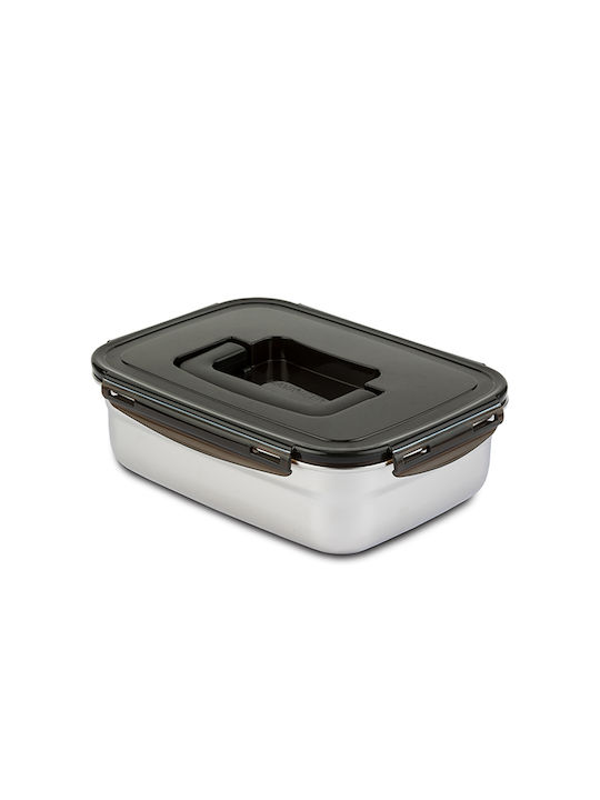 Nava Cutie pentru Mâncare Inox Negru 2500ml 1buc