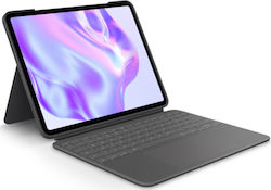Logitech Combo Touch Flip Cover με Πληκτρολόγιο (Apple iPad Pro 13) Γκρι Logitech Combo Touch Flip Cover με Πληκτρολόγιο (Apple iPad Pro 13) Γκρι