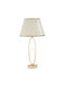 Mauro Ferretti Metal Table Lamp with White Shade and Base