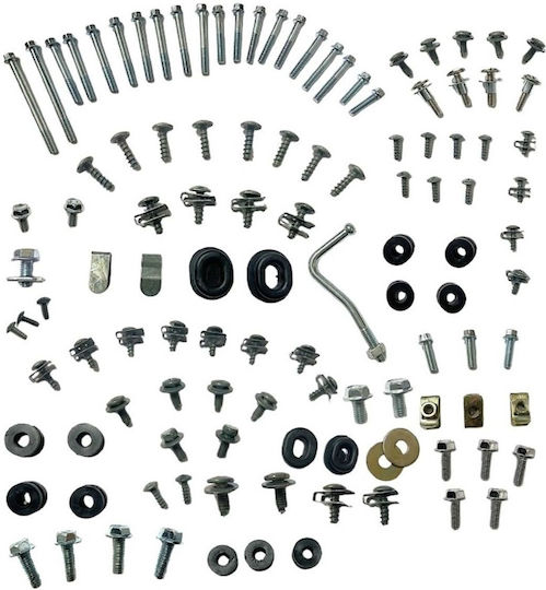 Kunststoff- und Motorschraubensatz Yamaha Crypton-r 115cc Indonesisch 120429