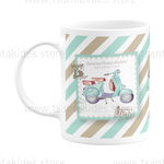 Christening Favor with Mug Vespa