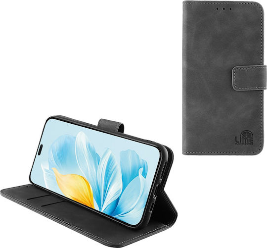 Lime Essential Magnet Книга Изкуствена кожа Сив (Honor 200 Lite)