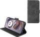 Lime Essential Magnet Book Δερματίνης Γκρι (Motorola Edge 50 Neo / Edge 60 Neo)