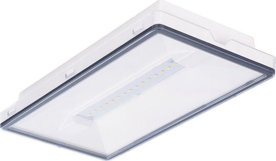 LED Exit Emergency Light with Battery Powered and Remote Control 1pcs